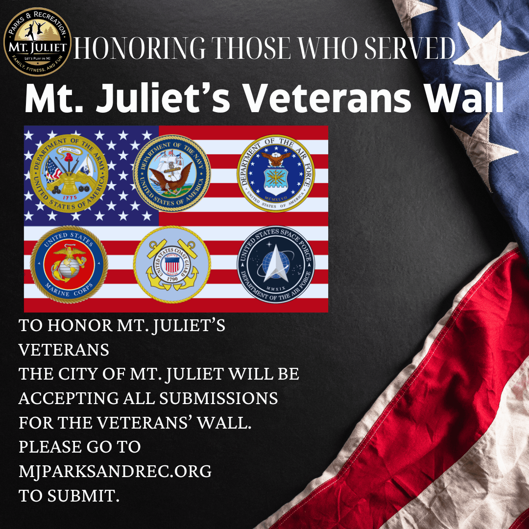 Mt. Juliets Veterans Wall