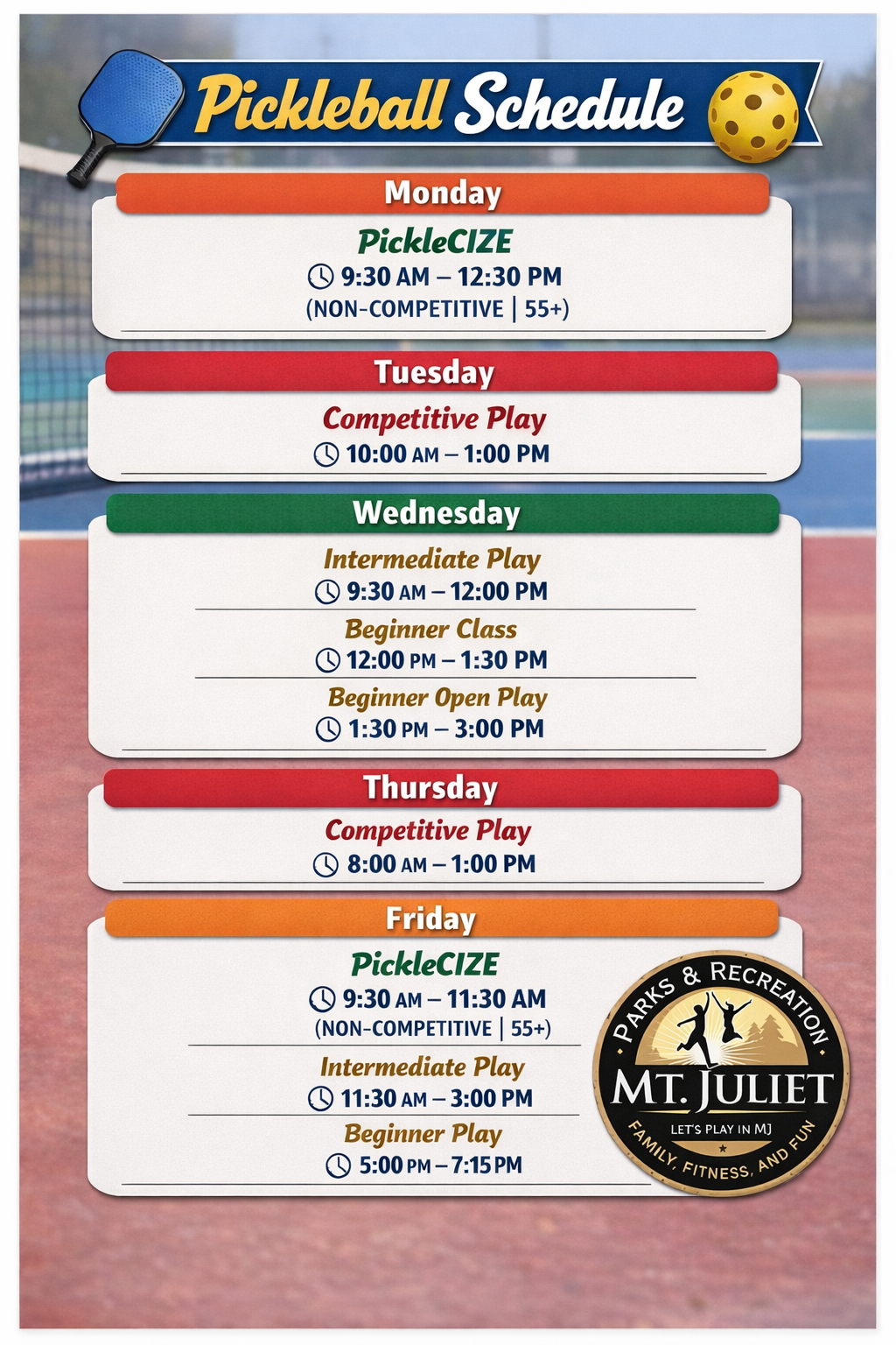 2026 Pickleball Schedule_Website